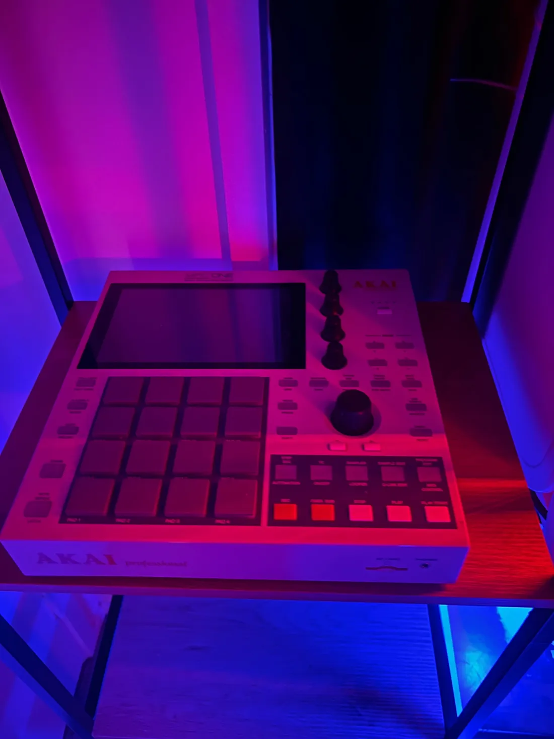 Music production equipment inside Blind Vision Studio