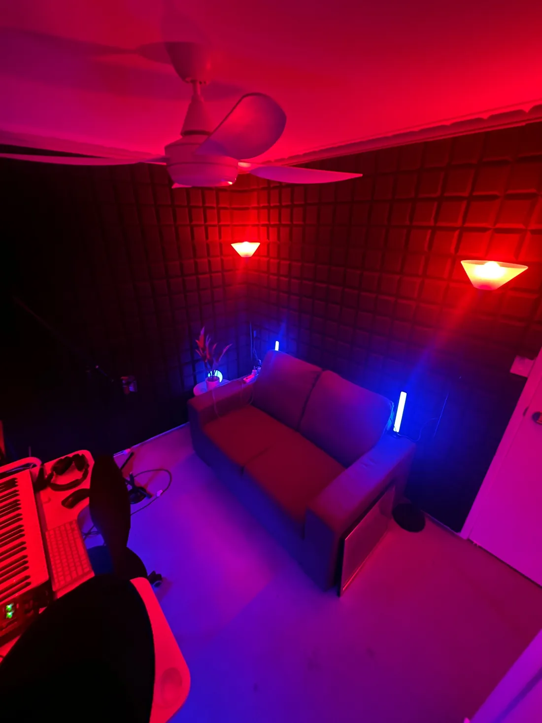 An atmospheric corner of Blind Vision Studio